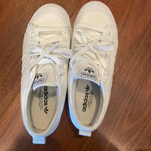 Adidas White Lifestyle Shoes